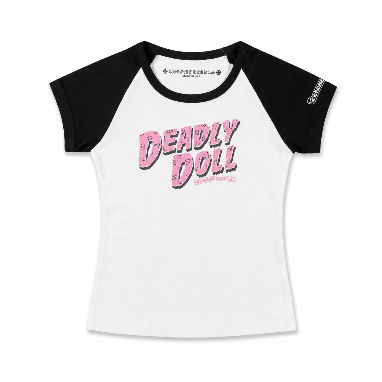 クロムハーツ デッドリードール ヴァインハート クロップド半袖Tシャツレディース