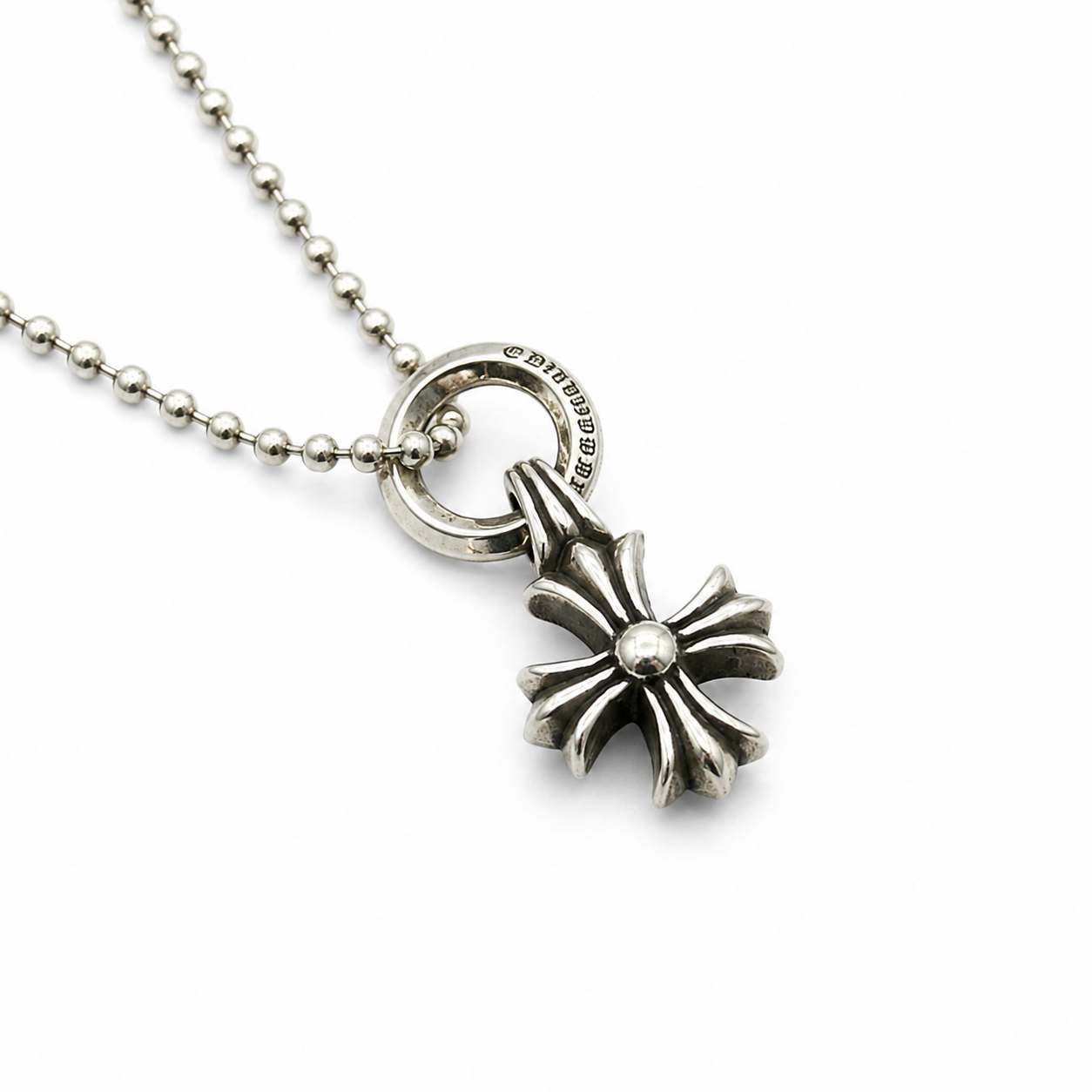 Chrome Hearts-クロムハーツ ラウンドサークルクロスネックレス