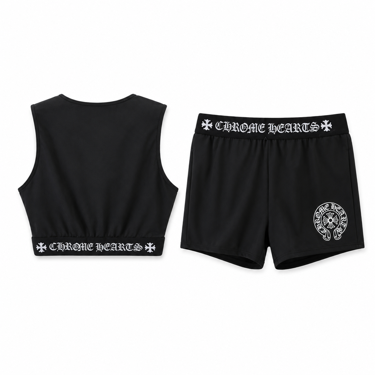 Chrome Hearts - クロムハーツ　ヨガウェア上下セット クロムハーツマルチウェアセットヨガウェア/ スイムウェアブラック