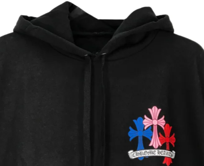 クロムハーツ Chrome Hearts Multi Color Cross Cemetery Hoodie