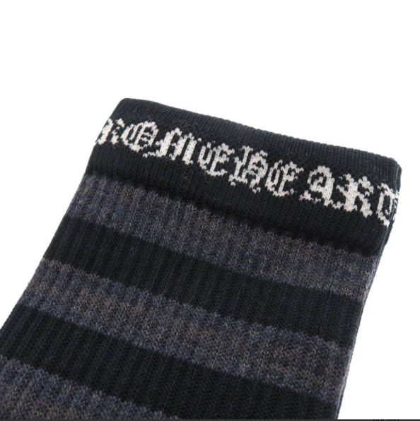 【CHROME HEARTS】【ボーダー柄】クロムハーツ『ソックス 3足セット』 靴下 