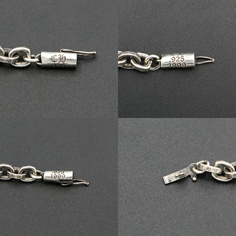CHROME HEARTS クロムハーツ ベビーIDフローラルクロスブレスレット