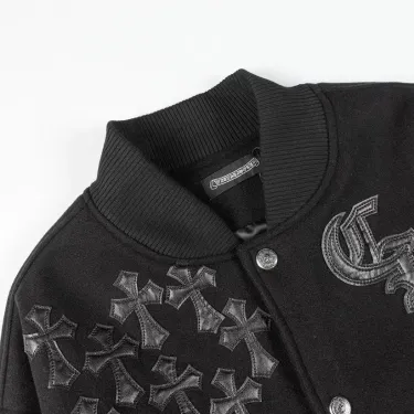 【Chrome Hearts】クロムハーツ レターマン CHマルチレザーパッチ　スタジャン