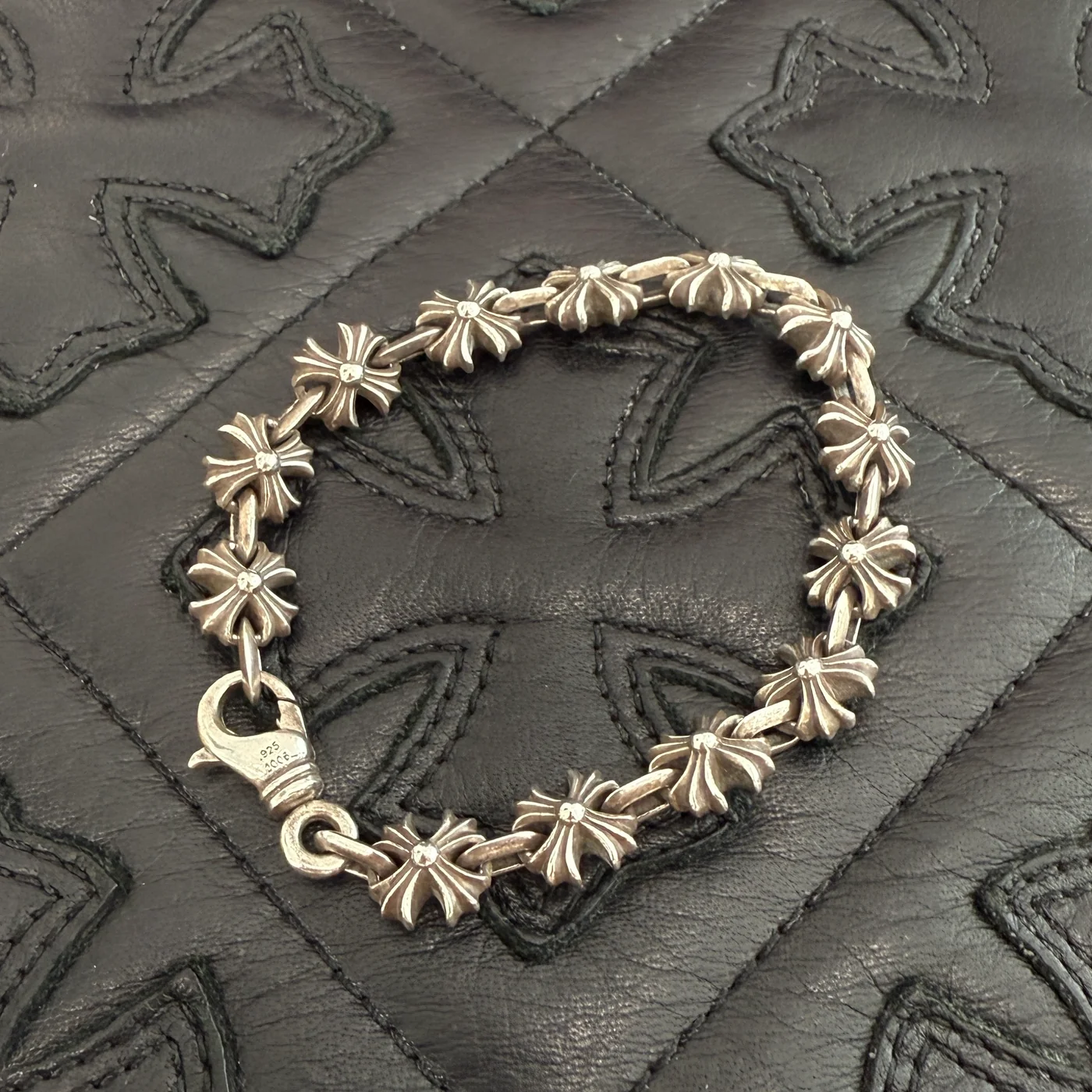 【CHROMEHEARTS】 クロムハーツ Xリンク CHプラス シルバー ブレスレット