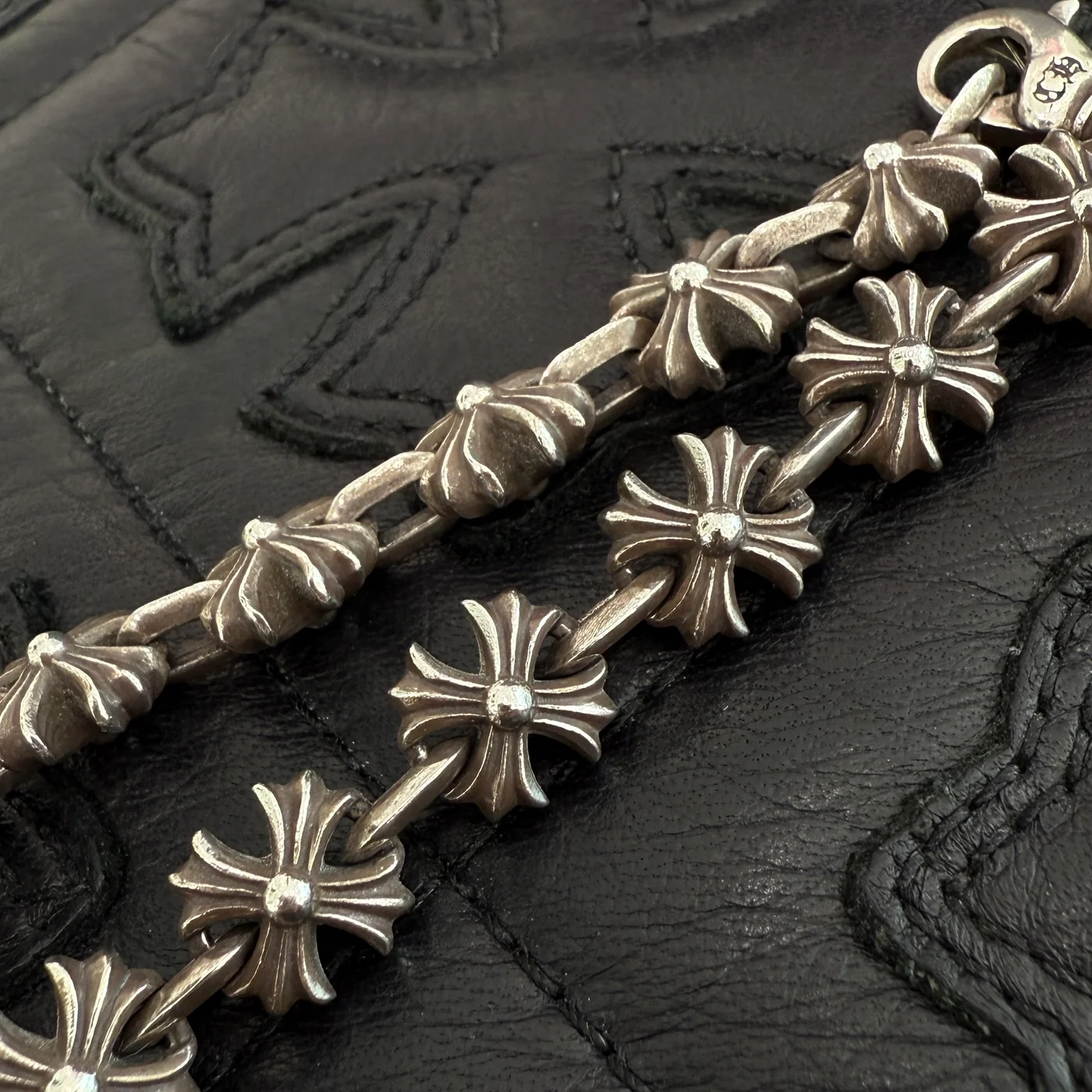 【CHROMEHEARTS】 クロムハーツ Xリンク CHプラス シルバー ブレスレット