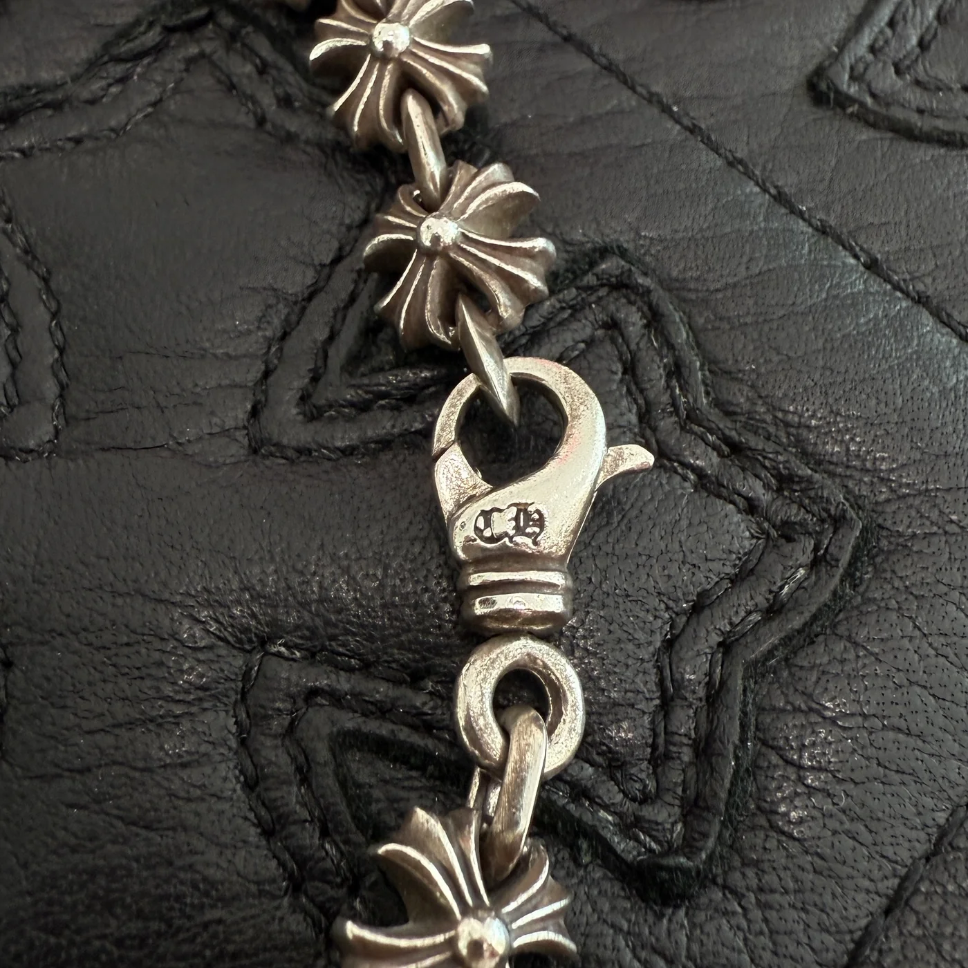 【CHROMEHEARTS】 クロムハーツ Xリンク CHプラス シルバー ブレスレット