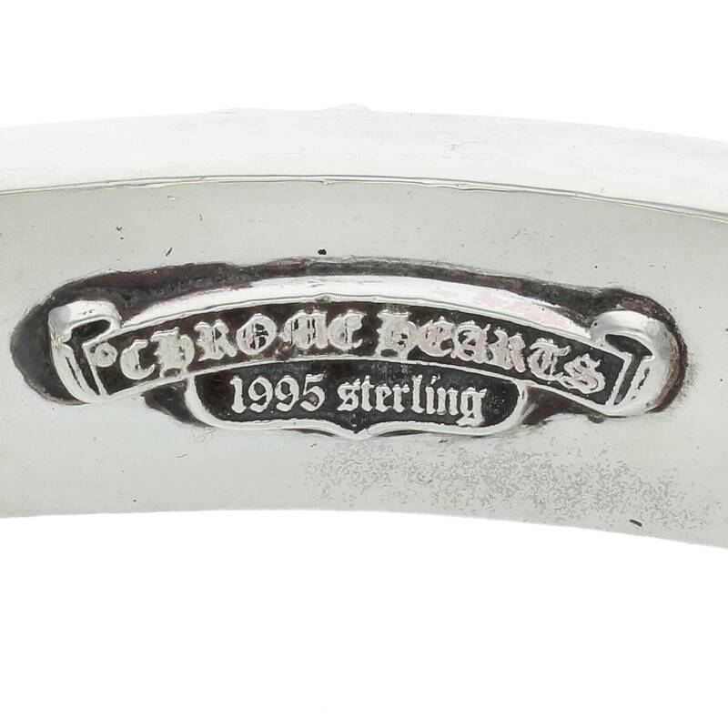 Chrome Hearts シルバーブレスレット ID FLRL HEART/フローラルハートIDクラシックリンク