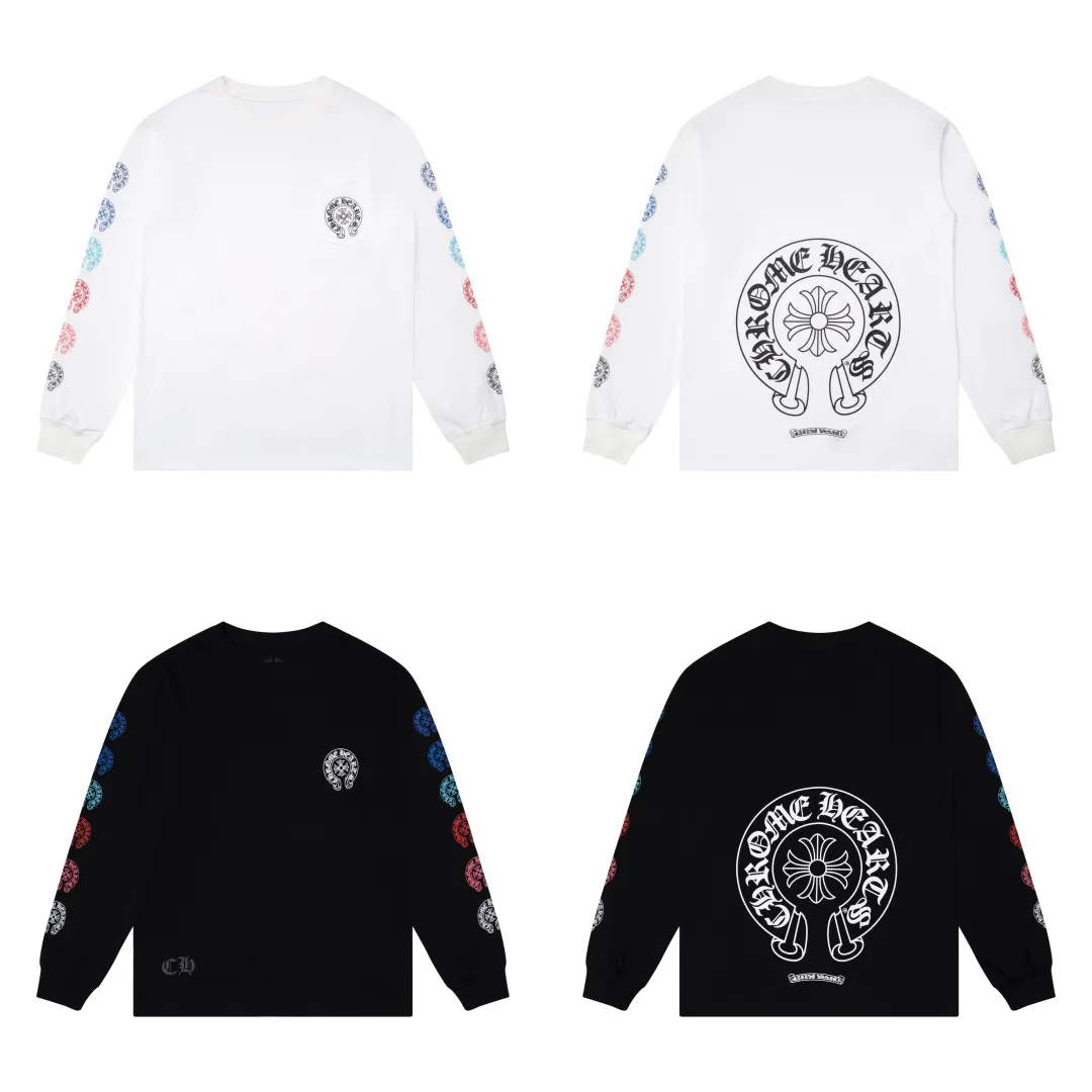 CHROME HEARTS マルチカラーホースシューロングスリーブTシャツ