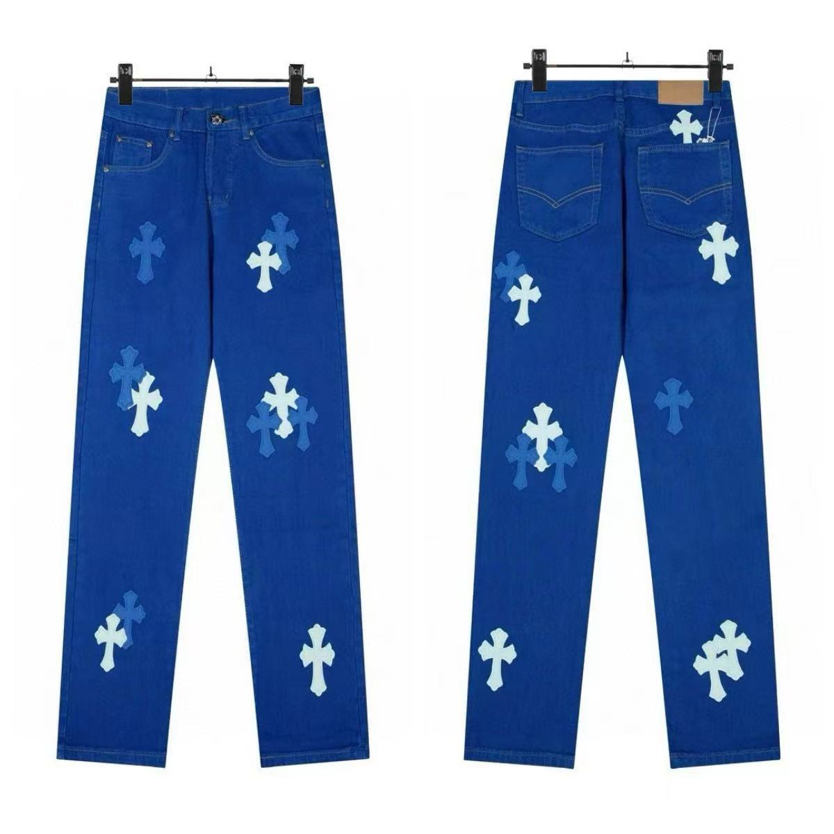 Chrome Hearts（クロムハーツ）クロムハーツ ブルーダイ クロスパッチ ジーンズ