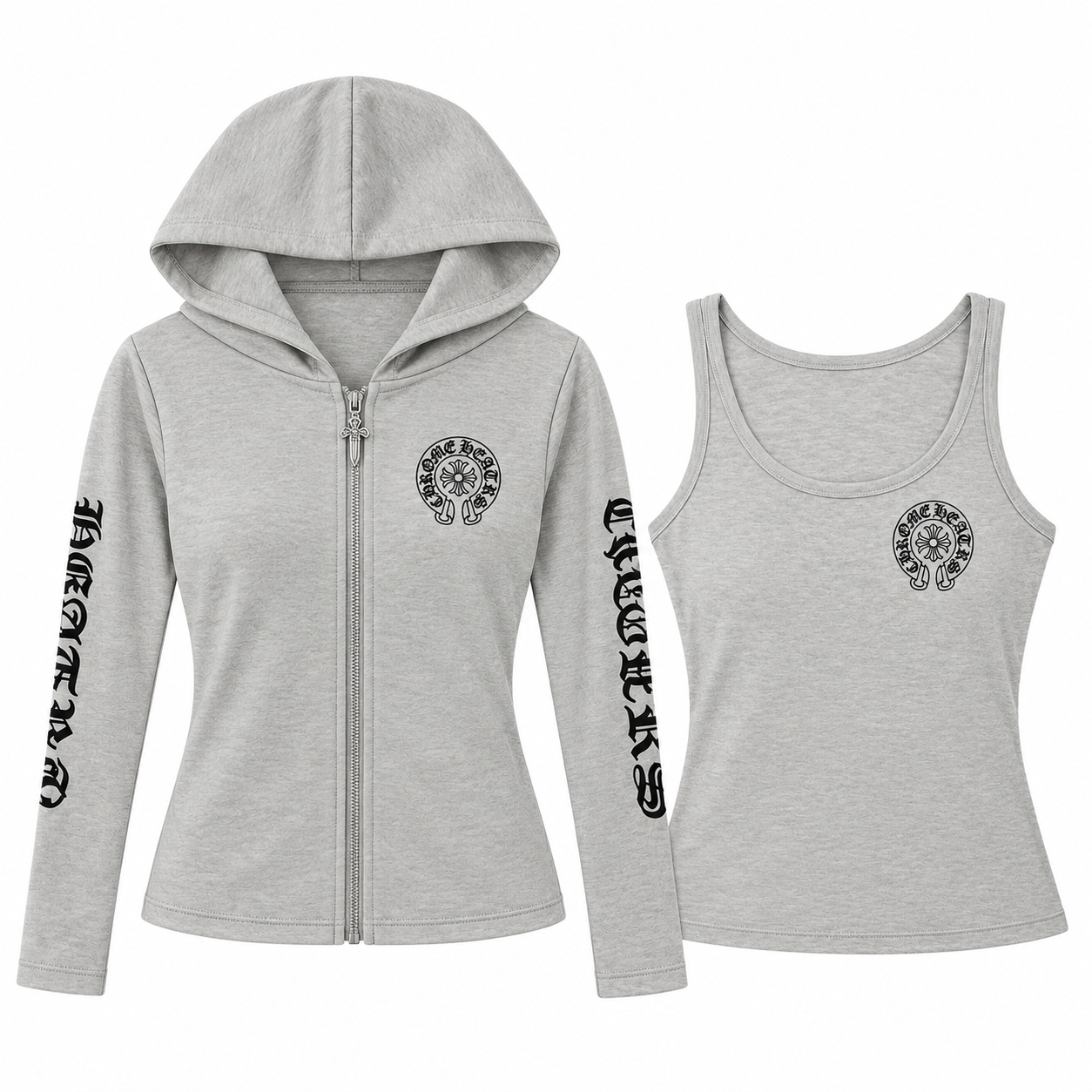 Chrome Hearts クロムハーツ フーディー ジップアップ ジャケット＋ベスト