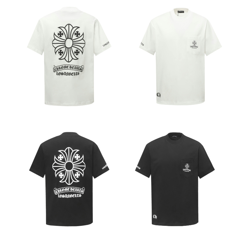 Chrome Hearts Tシャツ黒&白 H0138