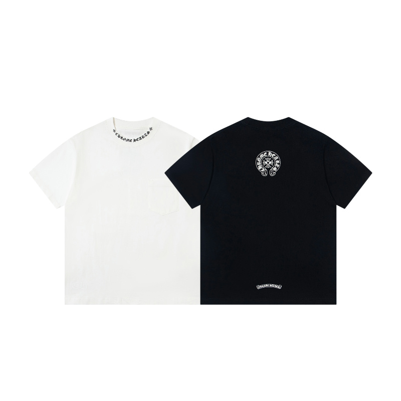 Chrome Hearts Tシャツ黒&白  綿100%  zH0178