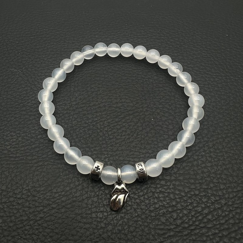 Chrome Hearts -クロムハーツ ブレスレット 男女兼用 十字架 黒曜石 ターコイズ 6mm