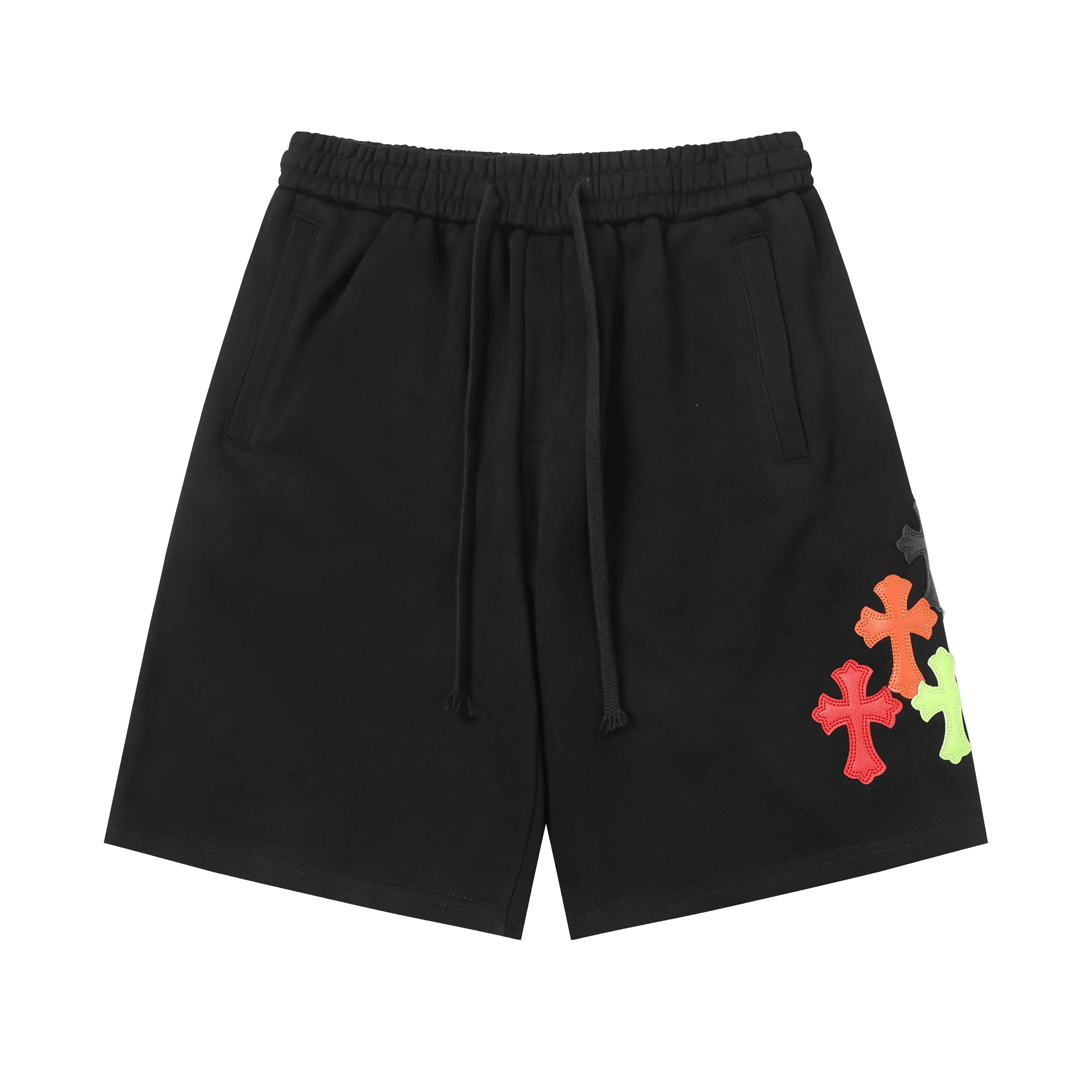 CHROME HEARTS クロス柄 ショートパンツ ブラック CV Select【シーブイセレクト】クロスパッチダブルニーワイドデニム