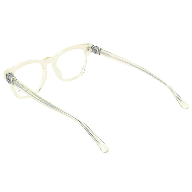 【Chrome Hearts】クロムハーツ メガネフレーム 伊達メガネ レギュラーフィット CHROME HEARTS LOUVIN CUP WC 48サイズ ウェリントン型 ユニセックス メンズ レディース