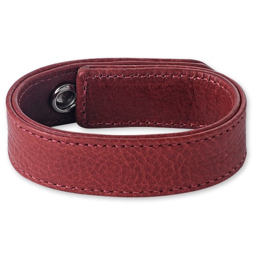 【CHROME HEARTS　クロムハーツ　Bracelet　ブレスレット】3ボタン2スナップレザーブレスレット