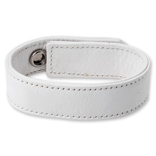 【CHROME HEARTS　クロムハーツ　Bracelet　ブレスレット】3ボタン2スナップレザーブレスレット