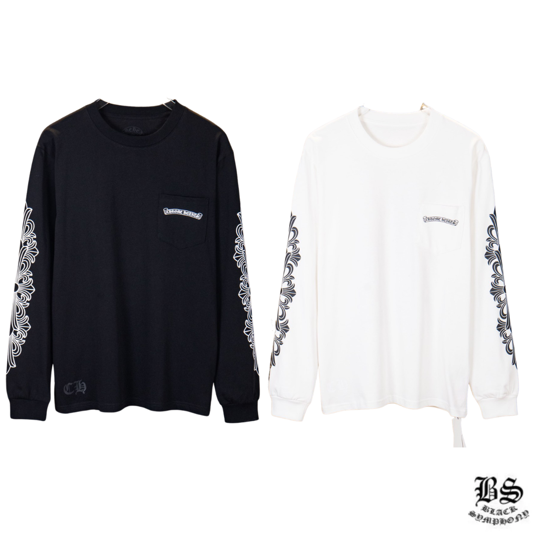Chrome Hearts Eye Chart Dagger  T-shirt ロンT