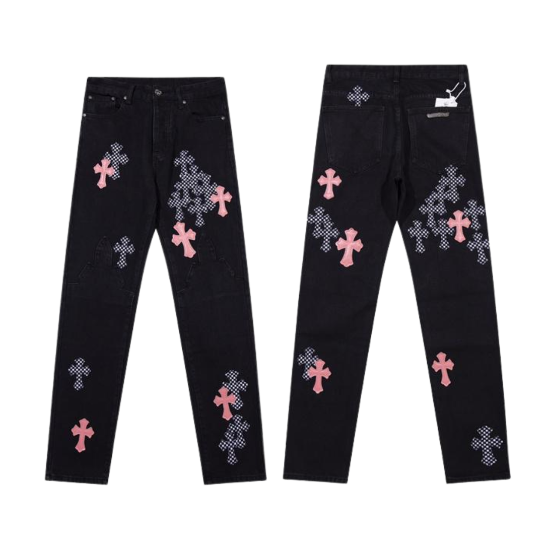  CHROME HEARTS クロムハーツ   ブラック デニム パンツ 
