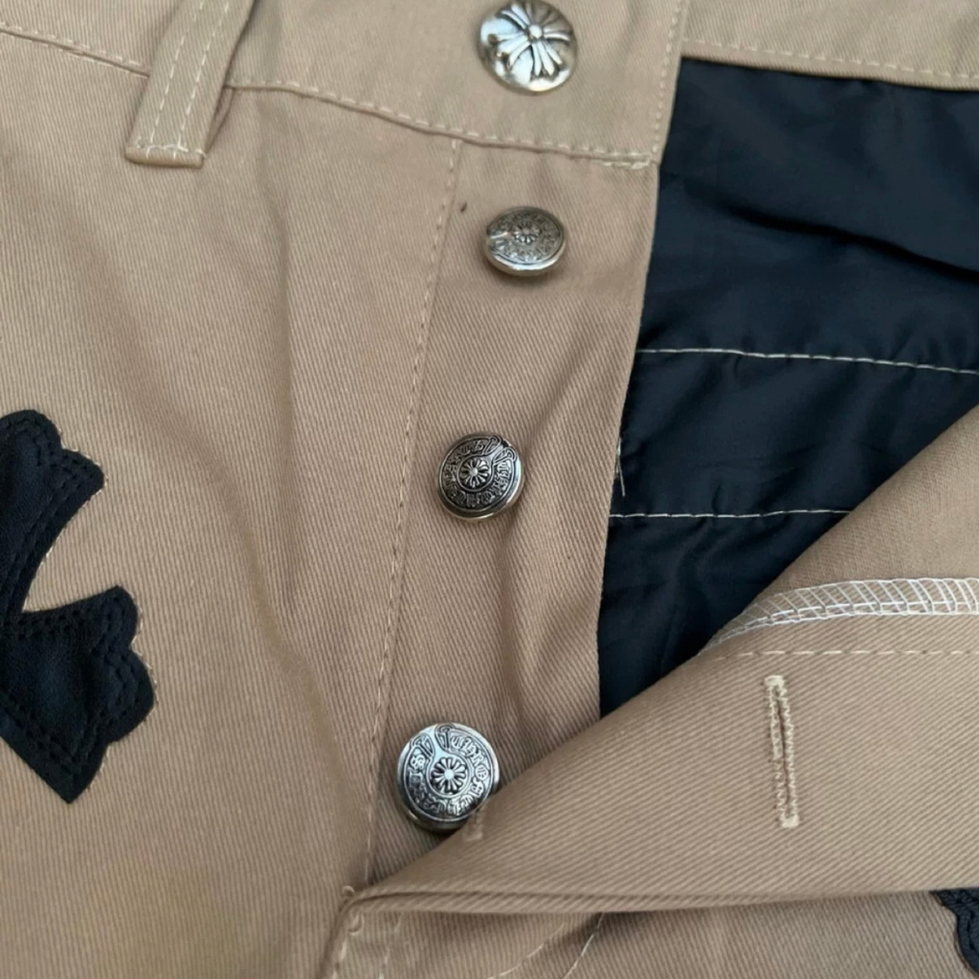 Chrome Hearts（クロムハーツ）CHINOS CEM CRS PTCH セメタリークロスパッチ チノパンツ