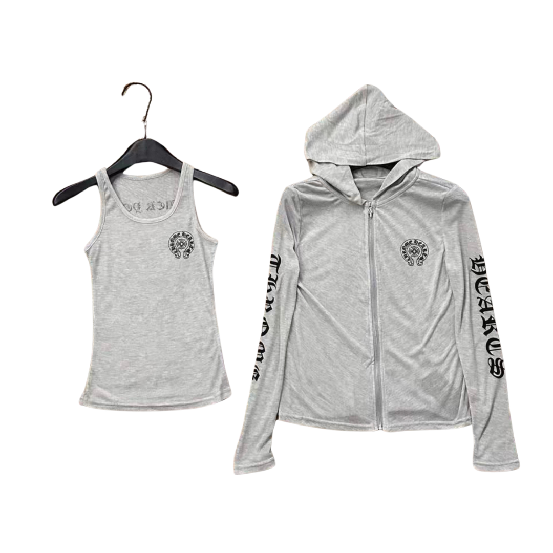 Chrome Hearts クロムハーツ フーディー ジップアップ ジャケット＋ベスト