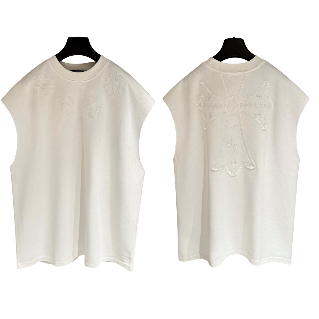 CH Chrome Hearts ノースリーブ クルーネックTシャツ タンクトップ
