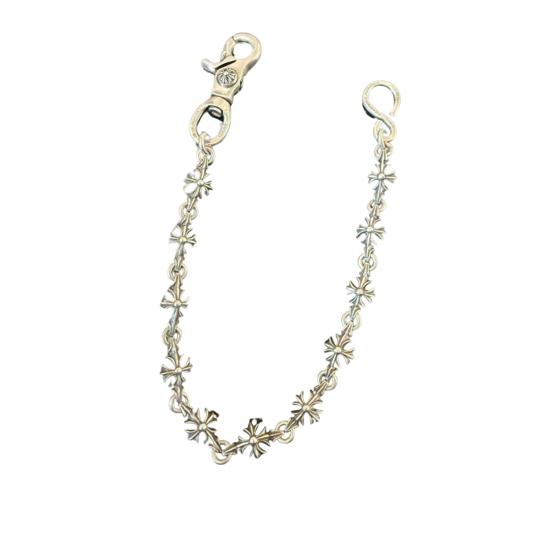 クロムハーツ（Chrome Hearts） シングルロブスタークラスプ クロスプラス 十字花パンツチェーン シルバー925