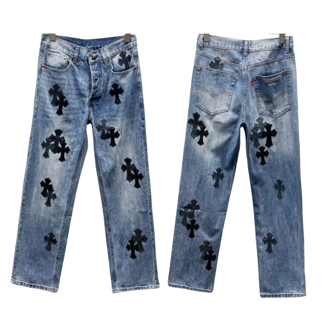 Chrome Hearts  ブルージーンズ / デニム スター柄 クロス