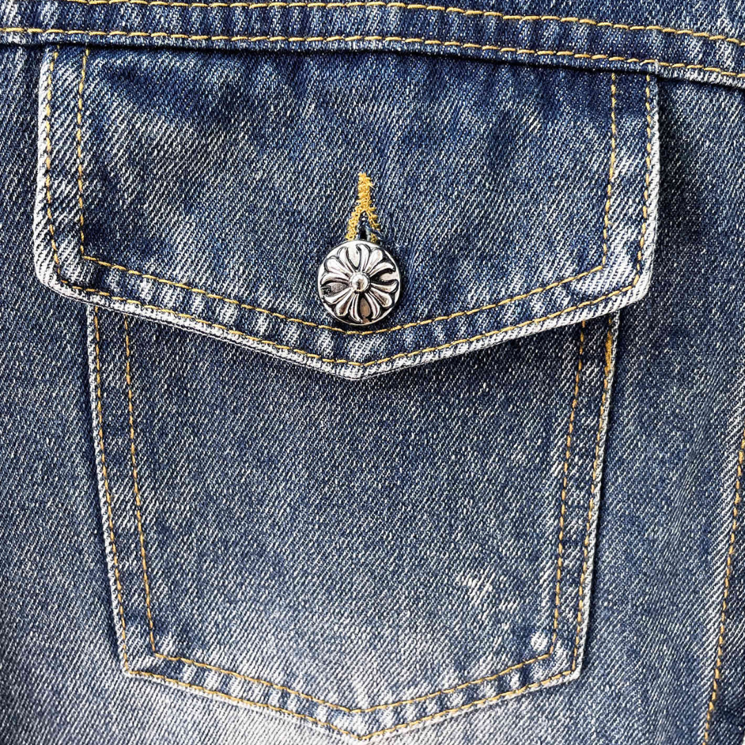 Chrome Hearts クロムハーツ 新作 デニムジャケット アウター ブルー/ブラック