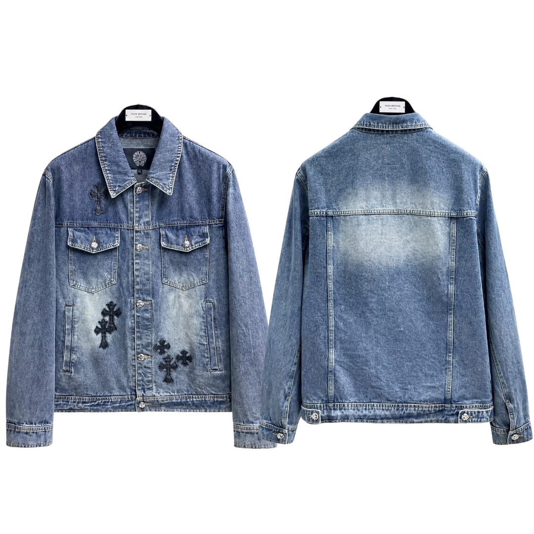 Chrome Hearts クロムハーツ 新作 デニムジャケット アウター ブルー/ブラック