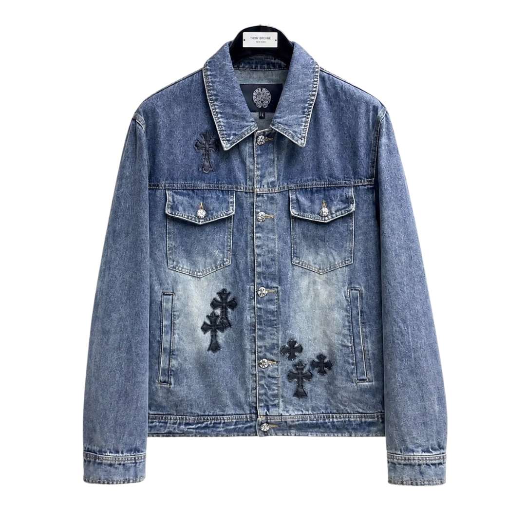Chrome Hearts クロムハーツ 新作 デニムジャケット アウター ブルー/ブラック