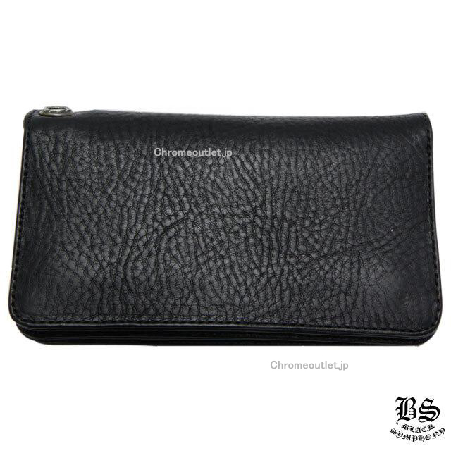 クロムハーツ 1ジップクロスボタンレザーウォレット クロスパッチ
