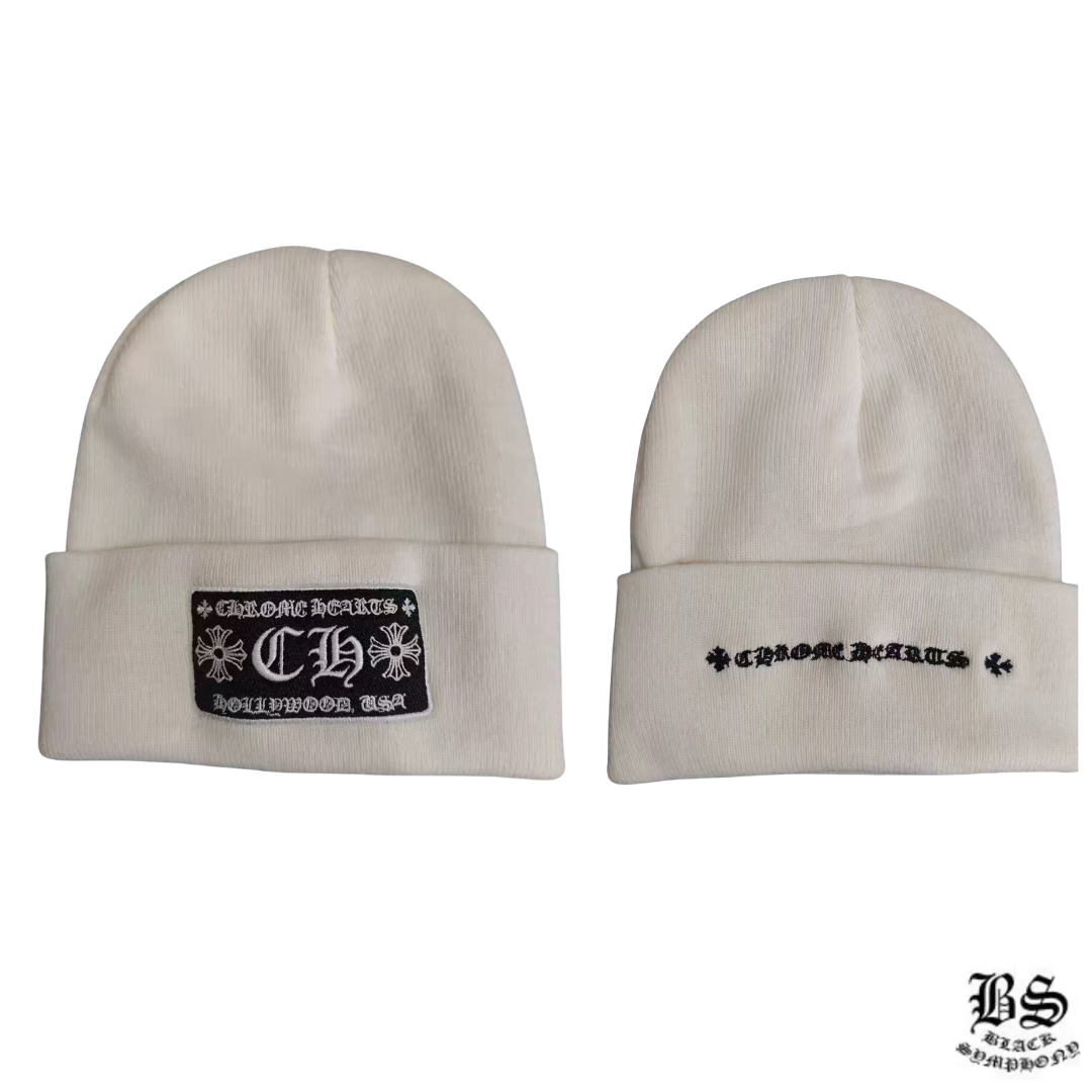 Chrome Hearts クロムハーツ  ホワイト  ニット帽