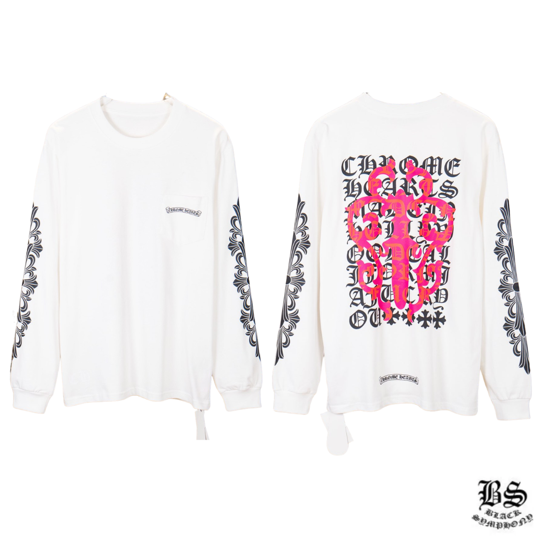 Chrome Hearts Eye Chart Dagger  T-shirt ロンT
