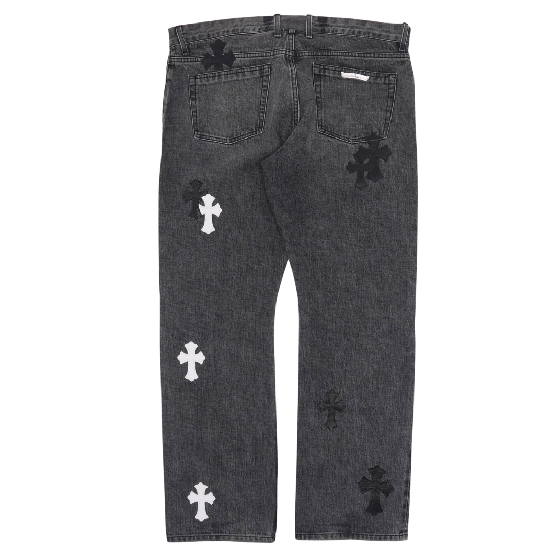Chrome Hearts（クロムハーツ）クロス パッチ フルール ニー ジーンズ