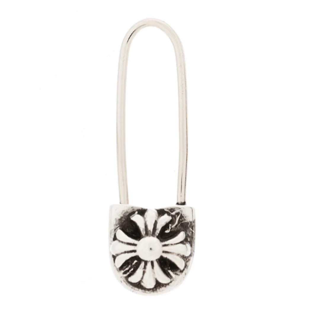 Chrome Hearts セーフティ シングル ドロップ イヤリング