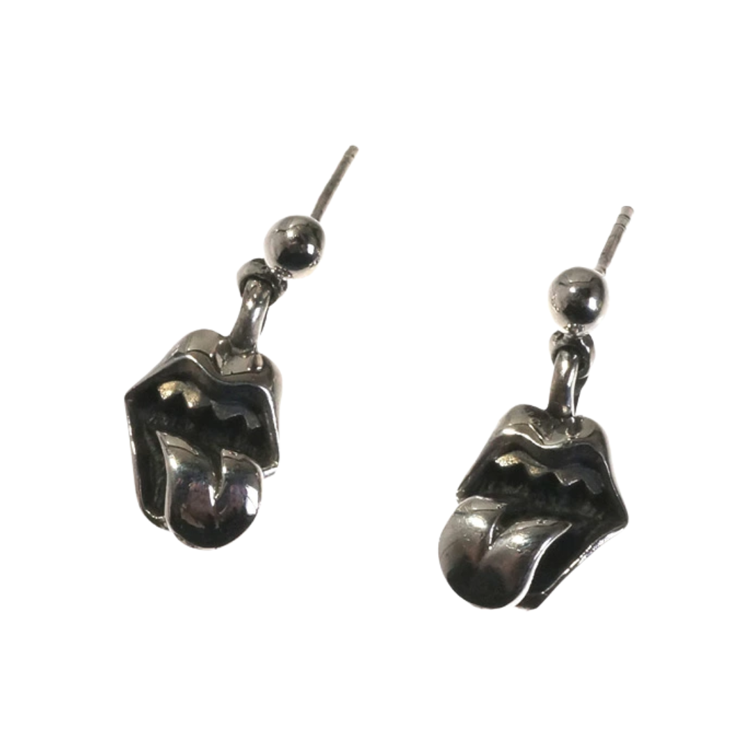 Chrome Hearts クロムハーツ シルバーピアス 唇 くちびる 舌 べろ （ペア）