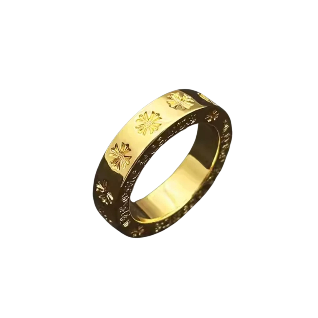 CHROME HEARTS Spacer Ring FUCK YOU 3mm 22K｜22K Gold – クロム