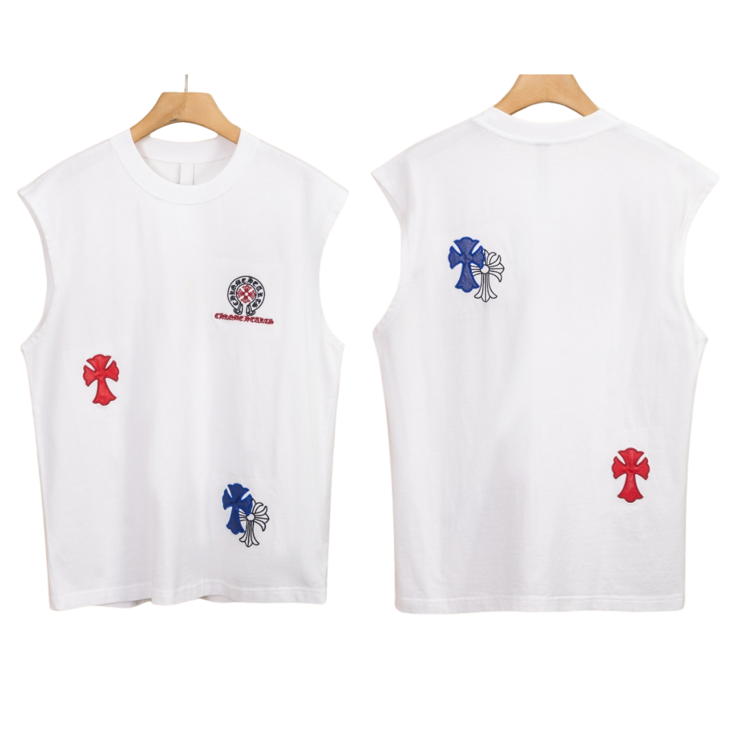 CH Chrome Hearts ノースリーブ クルーネックTシャツ タンクトップ -3