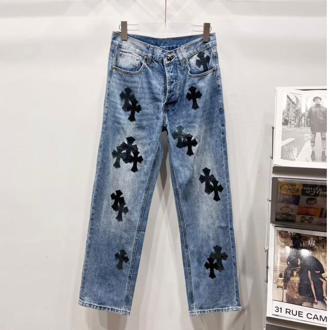 Chrome Hearts  ブルージーンズ / デニム スター柄 クロス