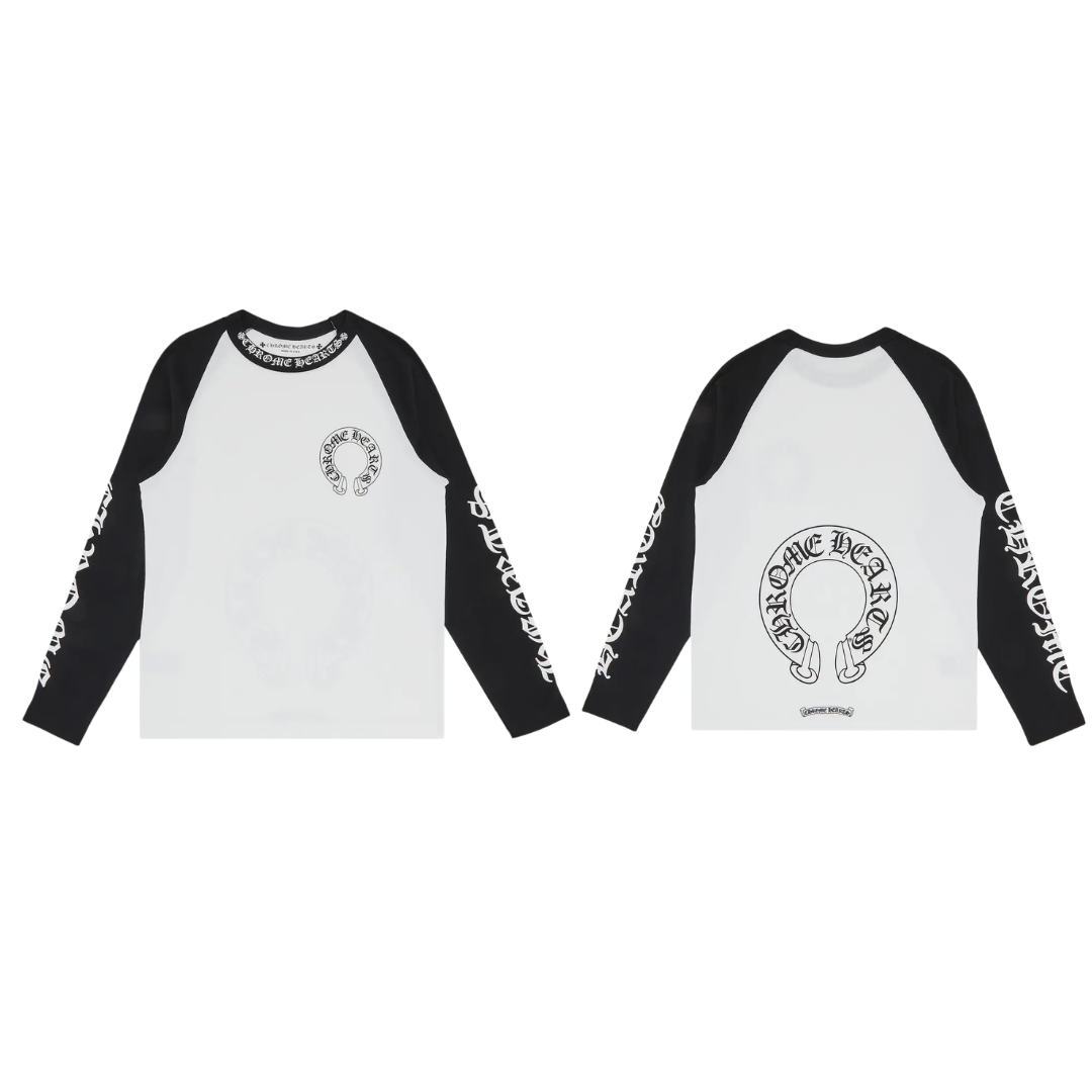 Chrome Hearts （クロムハーツ） ホースシュー ロゴ ロングスリーブ Tシャツ