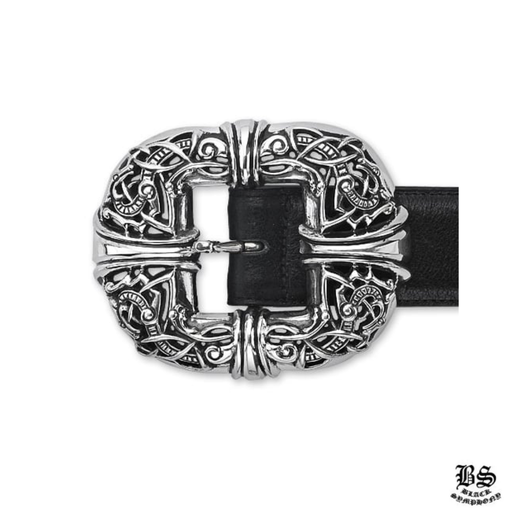 【CHROME HEARTS　クロムハーツ　Belt　ベルト】ケルティックセンターバーベルト