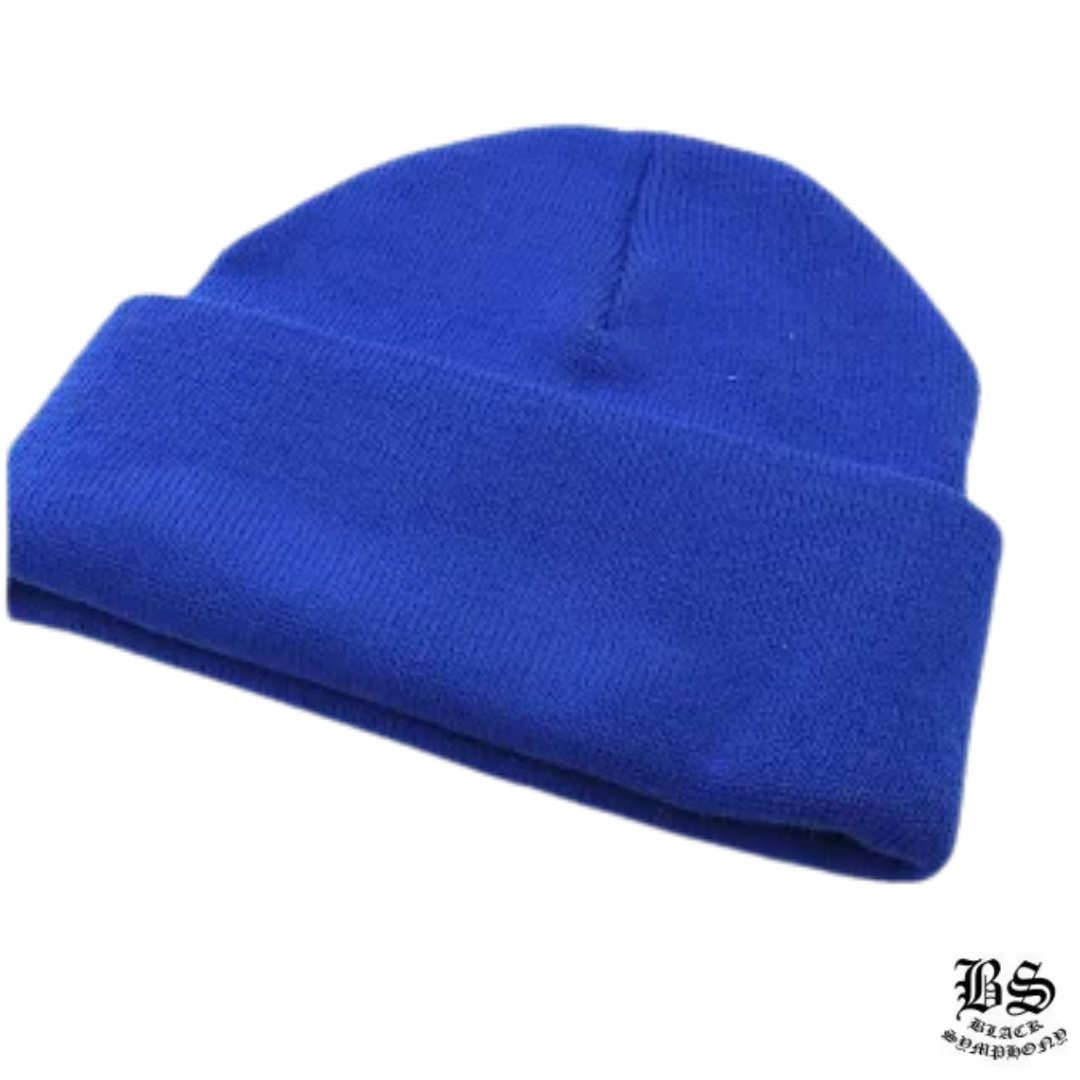 クロムハーツ CHROME HEARTS WOOL WATCH CAP ビーニー CHプラス ロゴ刺繡 ニット帽 メンズ 青 