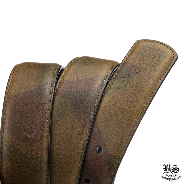 クロムハーツ プレーン レザー 1.5 ベルト ホースシュー リベット（バックルなし）