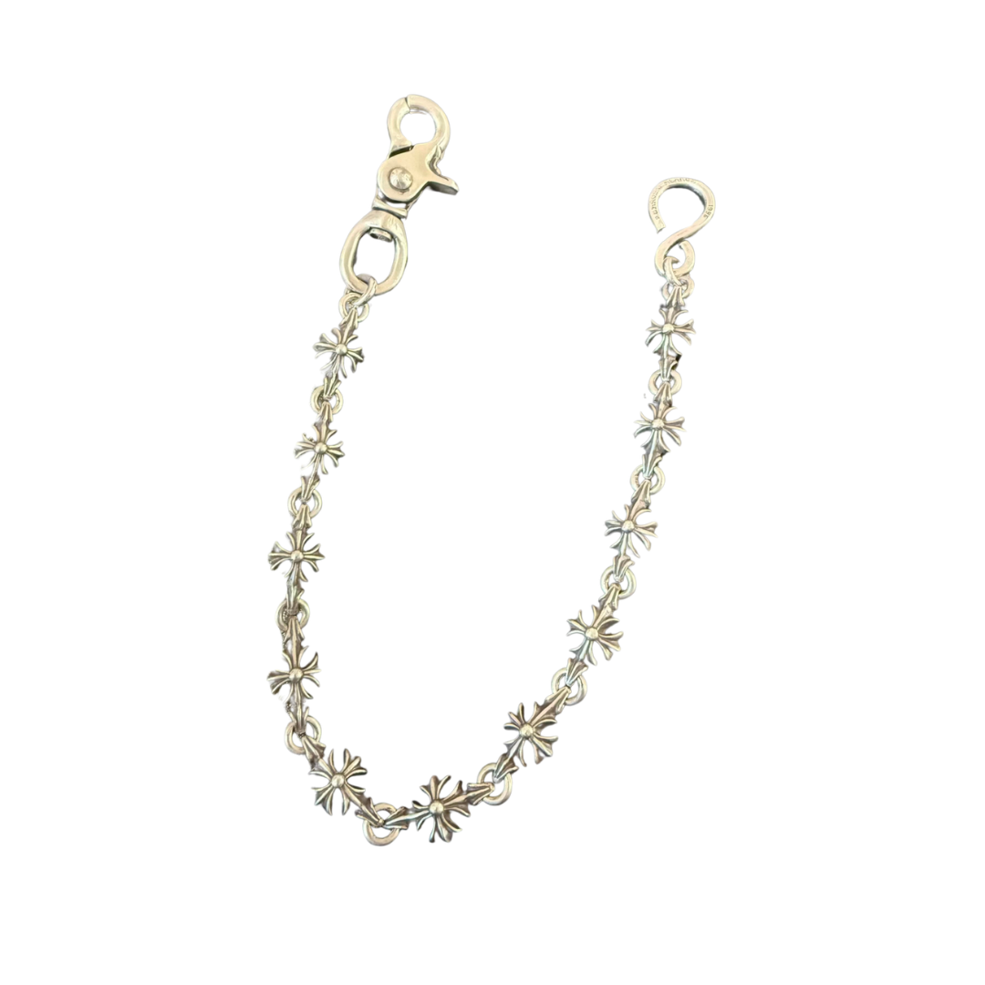 クロムハーツ（Chrome Hearts） シングルロブスタークラスプ クロスプラス 十字花パンツチェーン シルバー925
