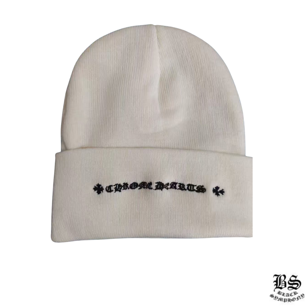 Chrome Hearts クロムハーツ  ホワイト  ニット帽