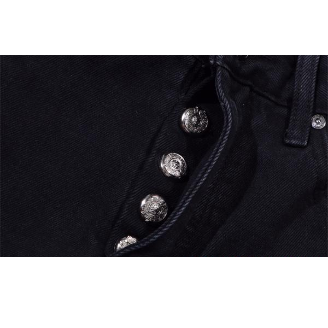  CHROME HEARTS クロムハーツ   ブラック デニム パンツ 