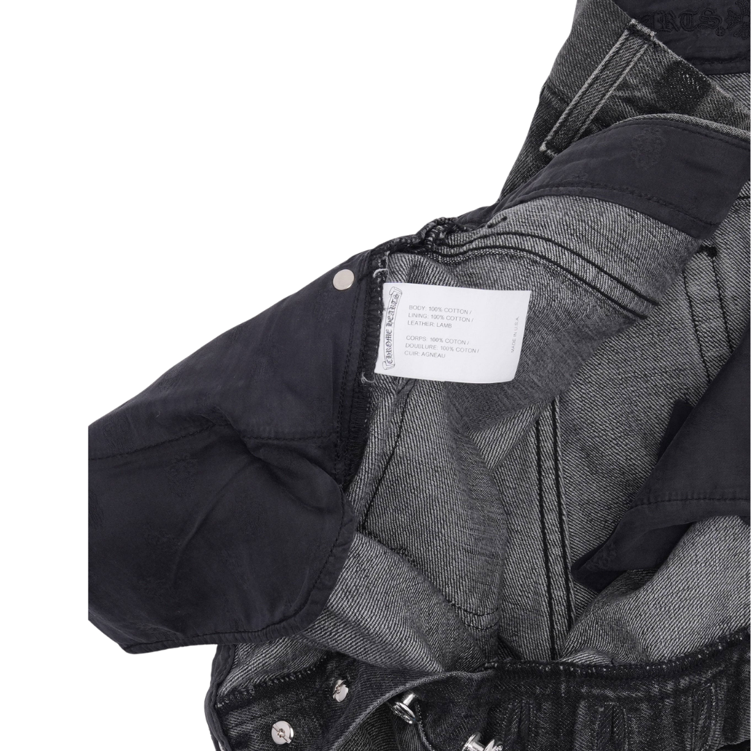 Chrome Hearts（クロムハーツ）クロス パッチ フルール ニー ジーンズ