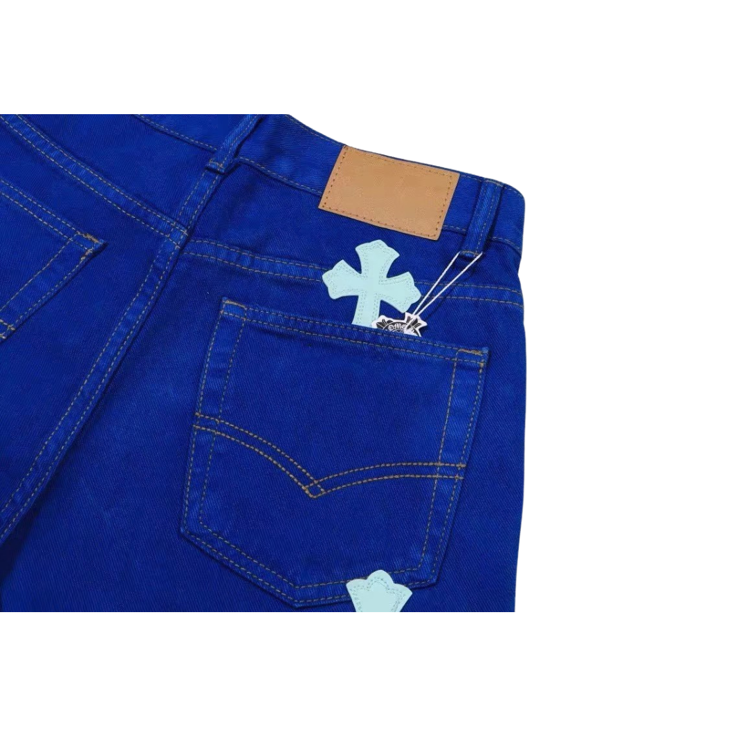 Chrome Hearts（クロムハーツ）クロムハーツ ブルーダイ クロスパッチ ジーンズ