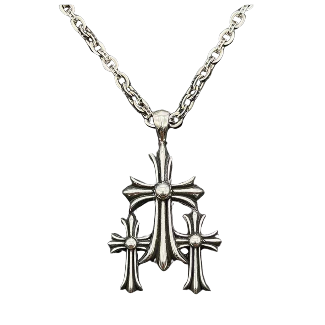 Chrome Hearts クロムハーツ トライデントペンダント 20インチ チェーンセット シルバー925 メンズ レディース